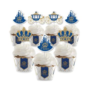 推荐Royal Prince Charming - Cupcake Decoration - Baby Shower or Birthday Party Cupcake Wrappers and Treat Picks Kit - Set of 24商品