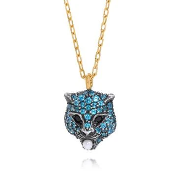 Gucci | Gucci Le Marche Des Merveilles 18K Yellow Gold and Sterling Silver, Mother of Pearl 1.6mm and Black Spinel Pendant Necklace YBB45919200200U,商家My Lux Outlet,价格¥17965