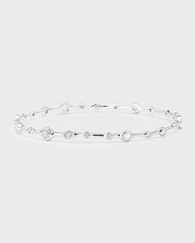 Ippolita | Superstar 24-Diamond Bangle in 18K White Gold,商家Neiman Marcus,价格¥62261