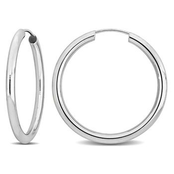 商品Amour | 25mm Hoop Earrings in 14K White Gold,商家Jomashop,价格¥1237图片