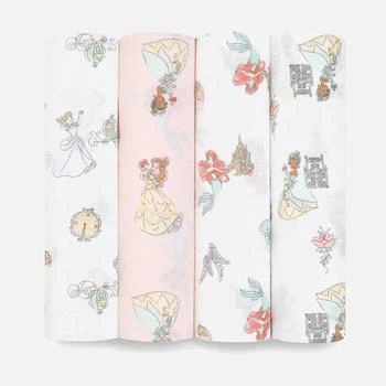 The Hut | aden + anais Essentials Cotton Swaddles - Disney Princess™ (4 Pack) 7.9折