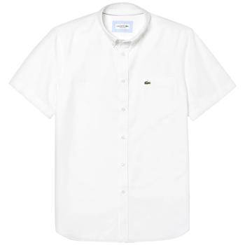 推荐Lacoste Oxford Short Sleeve Shirt CH4975 - White商品