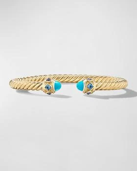 David Yurman | Renaissance Cable Bracelet with Gemstones in 18K Gold, 5mm, Size M,商家Neiman Marcus,价格¥40082