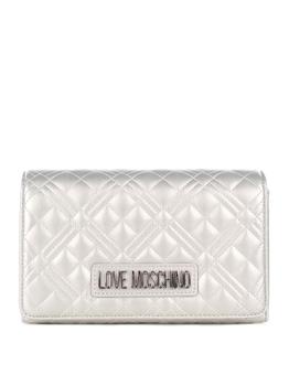 推荐Love Moschino Quilted Logo Plaque Crossbody Bag商品