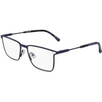 推荐Lacoste Men's Eyeglasses - Matt Blue Rectangular Full-Rim Frame | LACOSTE L2262 424商品