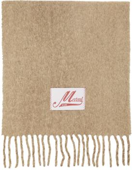 Marni | Beige Brushed Alpaca Scarf商品图片,额外8.5折, 独家减免邮费, 额外八五折