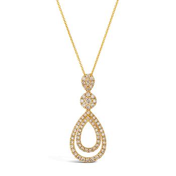 商品Le Vian | Pendant Featuring (1-1/5 ct. t.w.) Nude Diamond™ set in 14k Gold,商家Macy's,价格¥19250图片