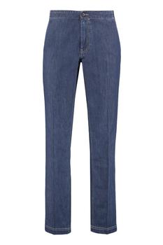 Zegna | Z Zegna Button Detailed Straight Leg Jeans商品图片,5.7折