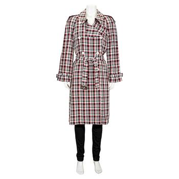 burberry风衣, Burberry | Ladies Rainwear Bright Red Check Trench商品图片 7折