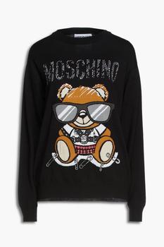 Moschino | Intarsia-knit wool sweater商品图片,5.5折