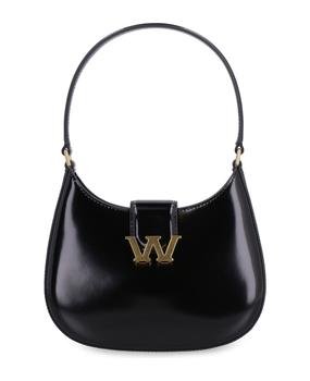 亚历山大·王包, Alexander Wang | Small Leather Hobo Bag With Embossed W Logo商品图片 