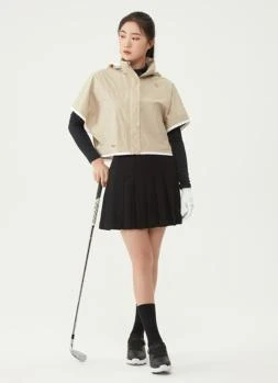 DESCENTE | 高尔夫系列女性松紧带细节百褶裙优雅 DO32WFSK93-BLKG,商家Brilliant Fashion,价格¥922