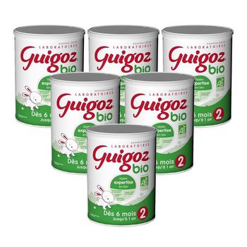 商品欧洲直邮Guigoz古戈氏2段Bio有机婴儿奶粉800g*6罐 (6-12个月),商家Xifaner,价格¥1829图片