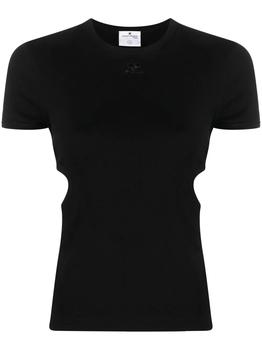 推荐COURRÉGES WOMEN Slash T-Shirt Black商品