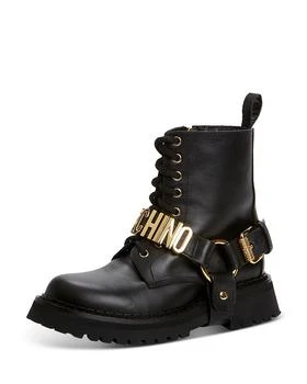 Moschino | Women's Lace Up Harness Booties 