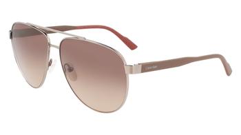 Calvin Klein | Brown Gradient Aviator Mens Sunglasses CK21132S 014 61商品图片,2.3折