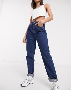 ASOS | ASOS DESIGN high rise 'original' mom jeans in darkwash商品图片,4.5折
