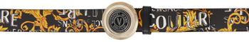 Versace | Black Logo Couture Belt商品图片,