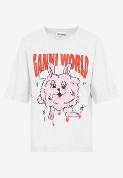Ganni | Graphic Print Short-Sleeved T-shirt商品图片,5.8折