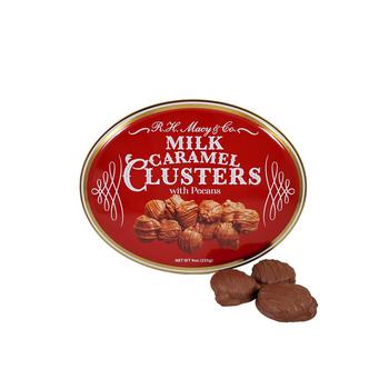 商品R.H. Macy & Co. | Holiday Milk Chocolate Caramel Clusters with Pecans Oval Tin, 9 Oz,商家Macy's,价格¥92图片