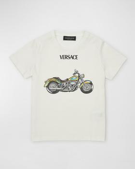 推荐Girl's Motorcycle Logo-Print T-Shirt, Size 4-6商品
