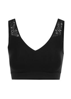 Chantelle, Chantelle | Soft Stretch black lace-trimmed bralette商品图片 