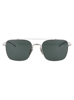 thom browne眼镜, Thom Browne | Thom Browne Eyewear Pilot Frame Sunglasses商品图片 7.6折