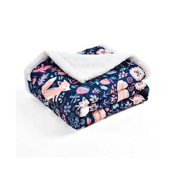 Macy's | Pixie Fox Sherpa Throw for Kids, 60" x 50",商家Macy's,价格¥419