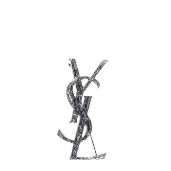 Yves Saint Laurent | Saint Laurent Monogram Brooch,商家Cettire,价格¥3468