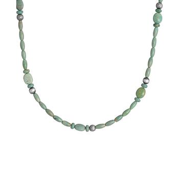 商品Green Turquoise Beaded Necklace with Extender图片