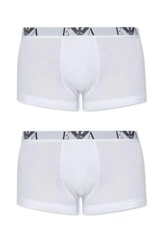 Emporio Armani | Emporio Armani Logo-Embroidered Two-Pack Boxers,商家Cettire,价格¥172