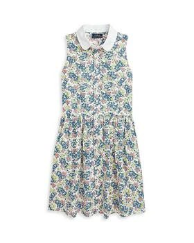 Ralph Lauren | Girls' Floral Cotton Oxford Shirt Dress - Little Kid, Big Kid,商家Bloomingdale's,价格¥352