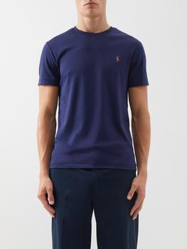 Ralph Lauren | Polo-embroidered cotton-jersey T-shirt商品图片,