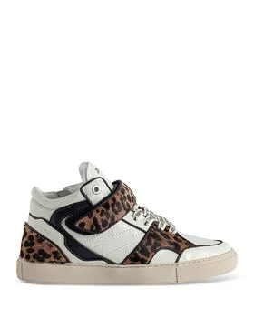 Zadig&Voltaire | Women's Flash Lace Up Mid Top Sneakers,商家Bloomingdale's,价格¥2595