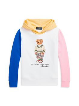 商品Ralph Lauren | Little Boy's & Boy's Polo Bear Colorblocking Hoodie,商家Saks Fifth Avenue,价格¥284图片