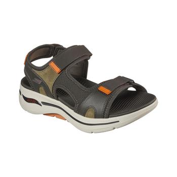 SKECHERS | Men's GOwalk Arch Fit - Mission Cage Sandals from Finish Line商品图片,5.3折