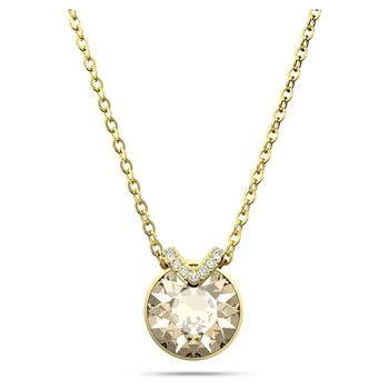 推荐Ladies Bella Gold-Tone Plated Round Cut V Pendant Necklace商品