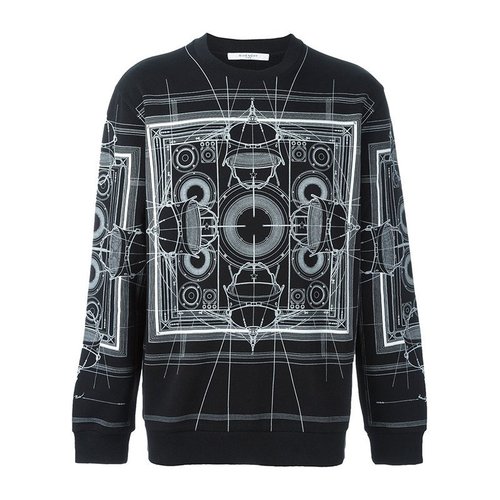 春装纪梵希卫衣, Givenchy | GIVENCHY 男士黑色印花卫衣 16W7327653-001商品图片 独家减免邮费