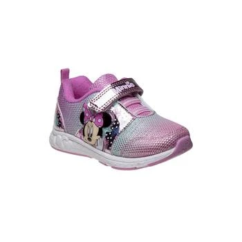 Disney | Little Girls Minnie Mouse Adjustable Strap Sneakers 