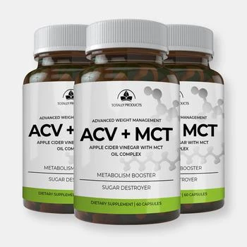 Totally Products | Apple Cider Vinegar With MCT Oil Complex 180 Capsules,商家Verishop,价格¥272