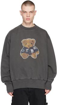 商品Grey Denim Jacket Teddy Sweatshirt,商家SSENSE,价格¥3283图片