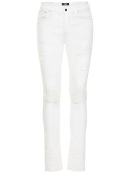 amiri mx1, AMIRI | Mx1 Leather Patch Stretch Denim Jeans商品图片 额外8.5折, 额外八五折