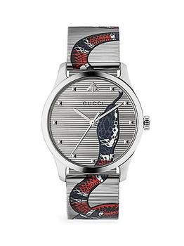 Gucci | G-Timeless Stainless Steel & Mesh Bracelet Watch商品图片,