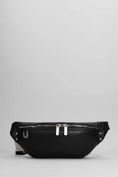 Rick Owens | Geo Bumbag Waist Bag In Black Leather 
