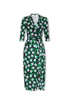 推荐Diane von Furstenberg Abigail Floral Printed Midi Dress商品