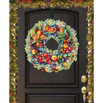商品Designocracy | Holiday Wooden Door Decor Wall Decor Summer Harvest Fruit Wreath G. DeBrekht,商家Macy's,价格¥1130图片