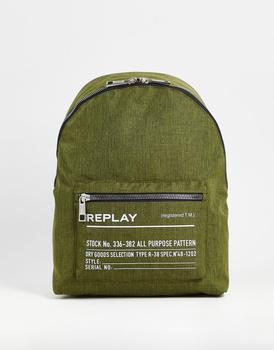 推荐Replay backpack in khaki商品