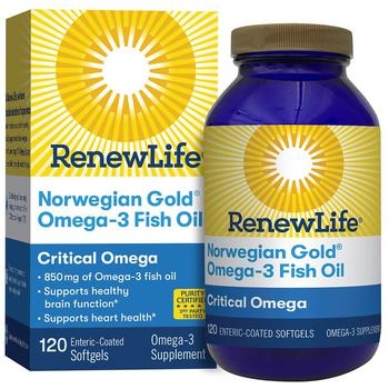 商品ReNew Life | 挪威黄金成人鱼油,商家Walgreens,价格¥283图片