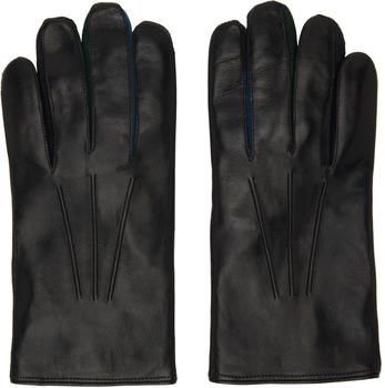 Black Concertina Leather Gloves product img