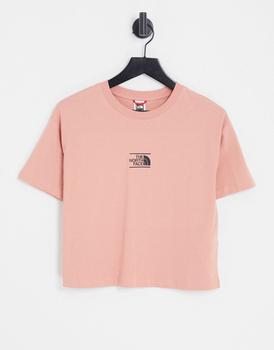 The North Face | The North Face Dome at Center cropped t-shirt in pink Exclusive at ASOS商品图片,5折×额外9.5折, 额外九五折